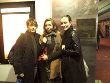 Reed Morano, Anne-Katrin Titze and Olivia Wilde at Village East Cinema